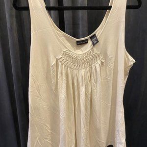 New York and Company Womens Top XL Cream